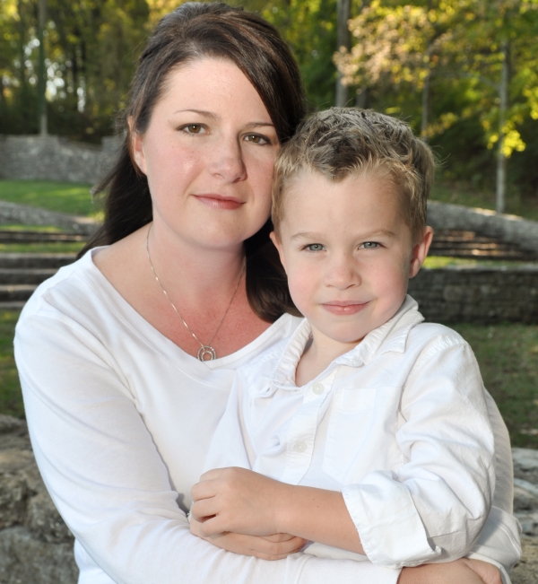 Mother with Autistic child