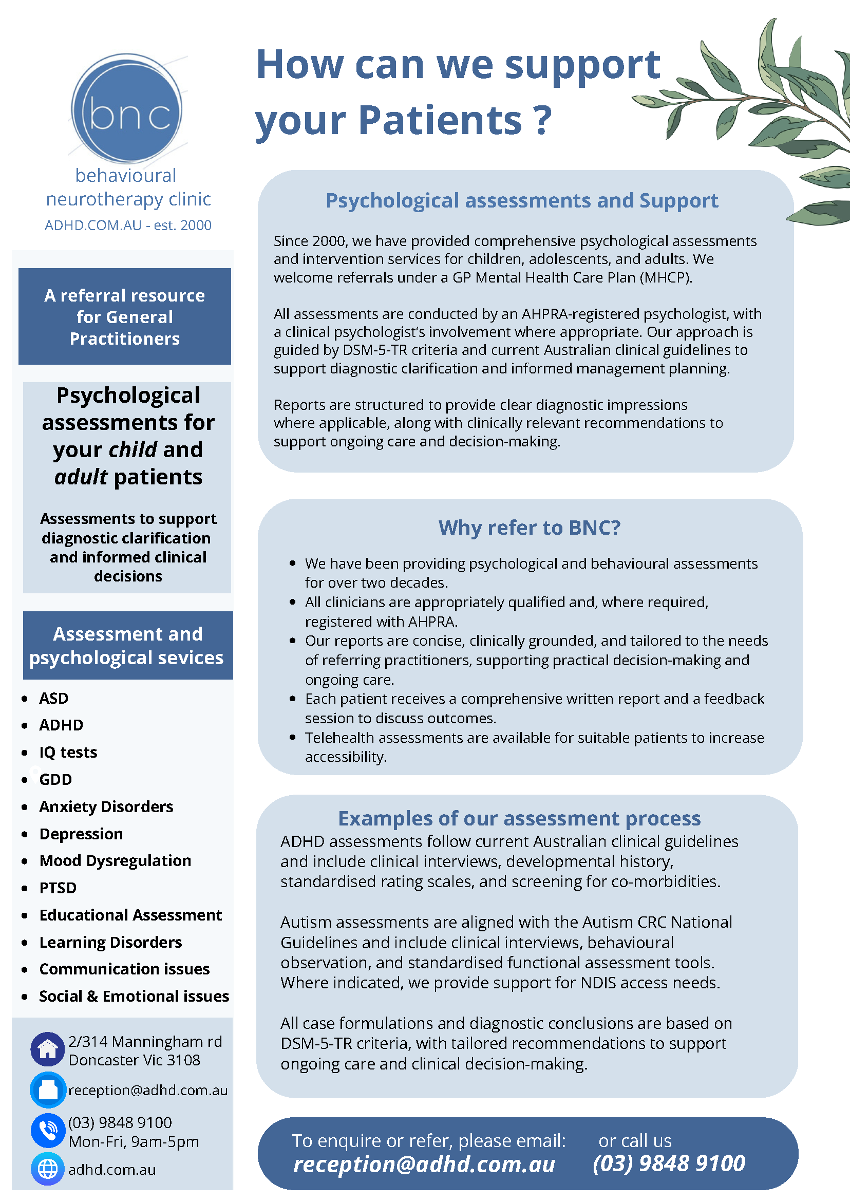 BNC GP brochure
