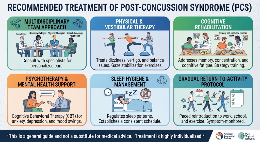 Post-concussion syndrome treatment